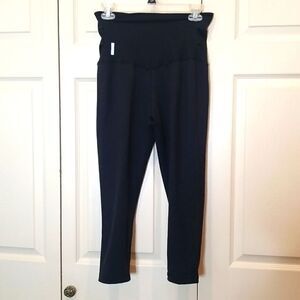 Zella Black High Waisted Crop Leggings Size Small